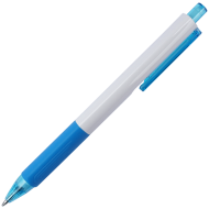 Pix cu mecanism de 1 MM, Aihao BP182, cu mina albastra, corp alb, din plastic, 14.5 CM